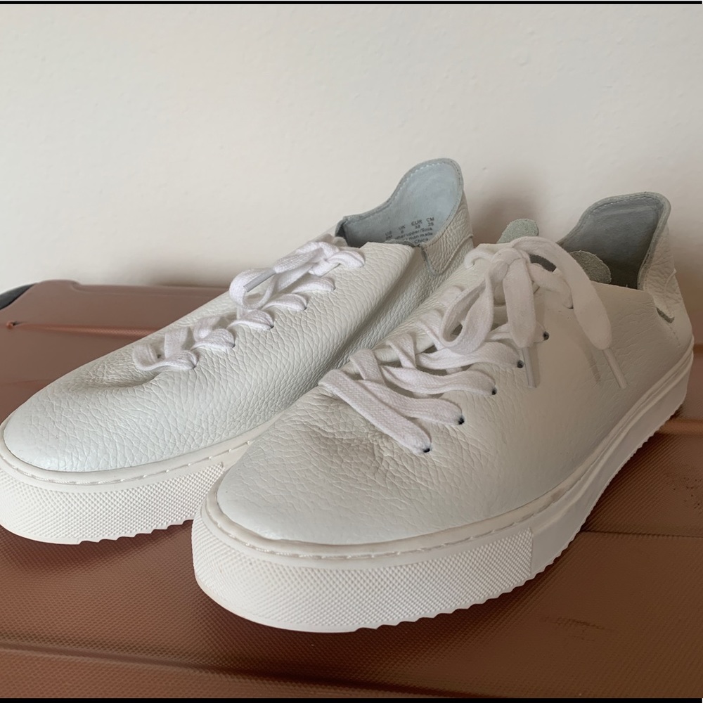 Sam Edelman White Leather Tennis Shoes